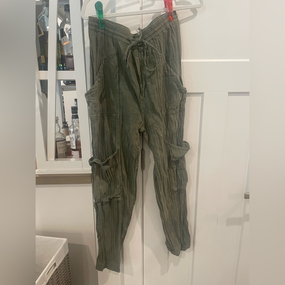 Free People Green Cargo Pants
